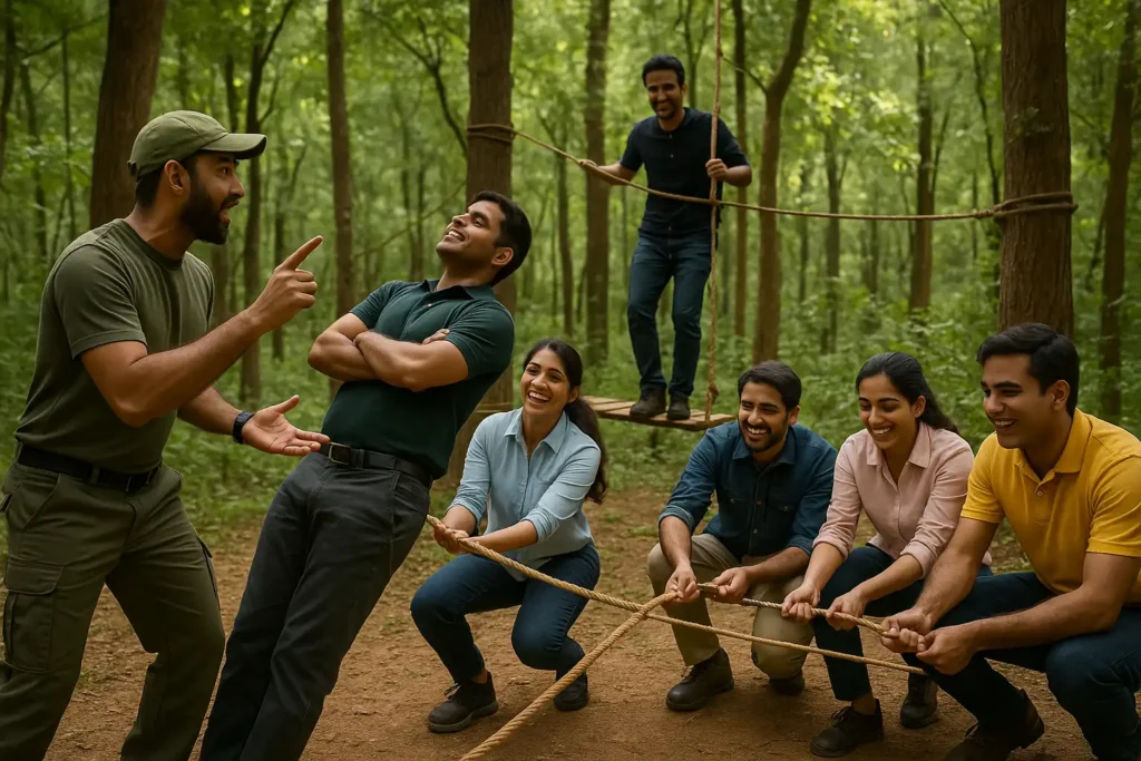 Corporate team building adventures for Indian professionals in Pune and Mumbai