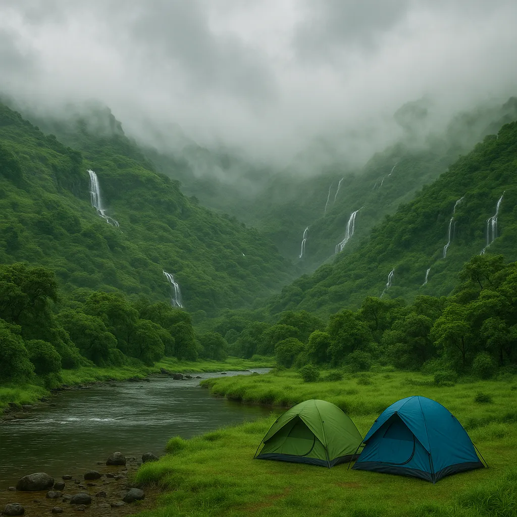 Monsoon camping near Pune