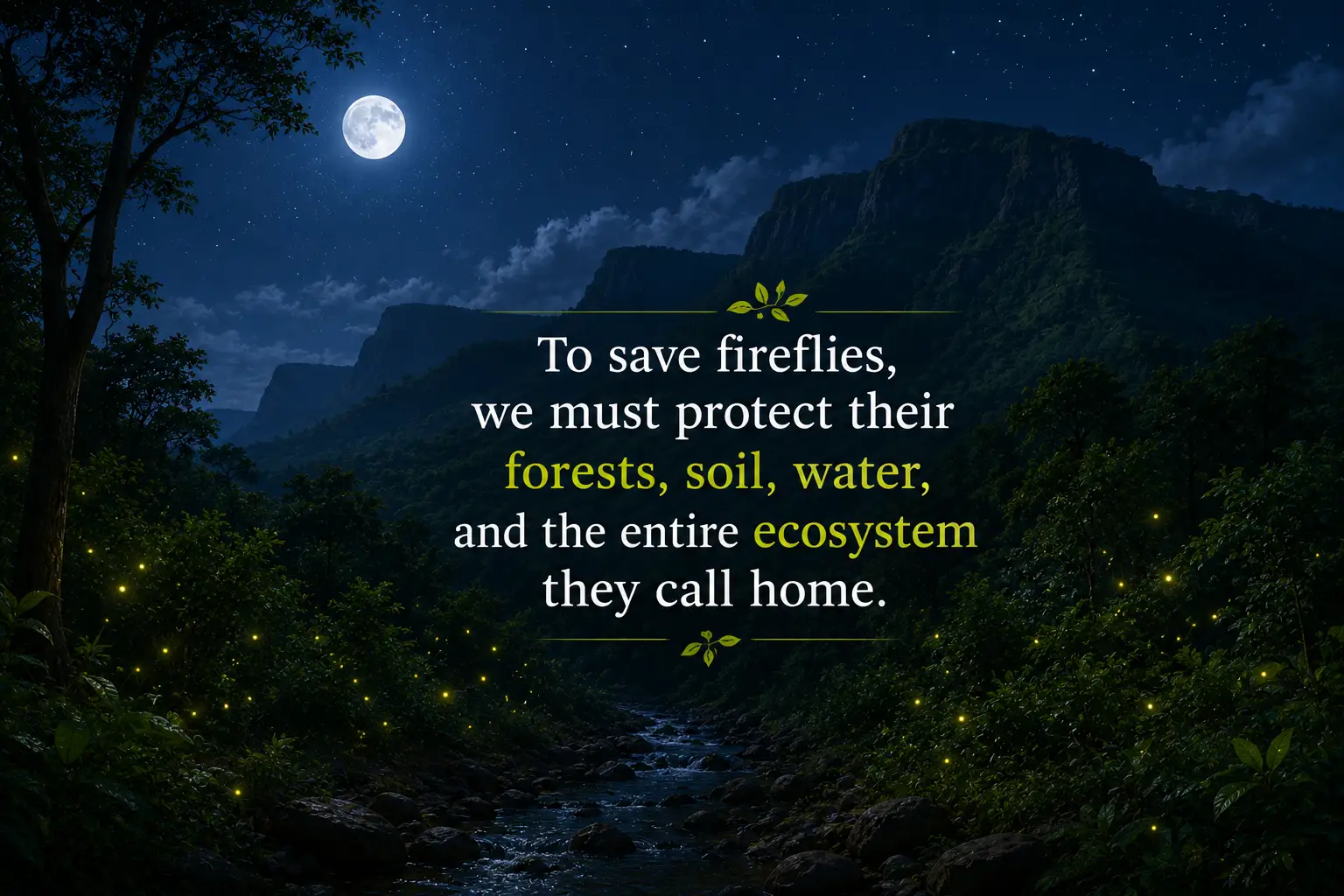 Protect fireflies