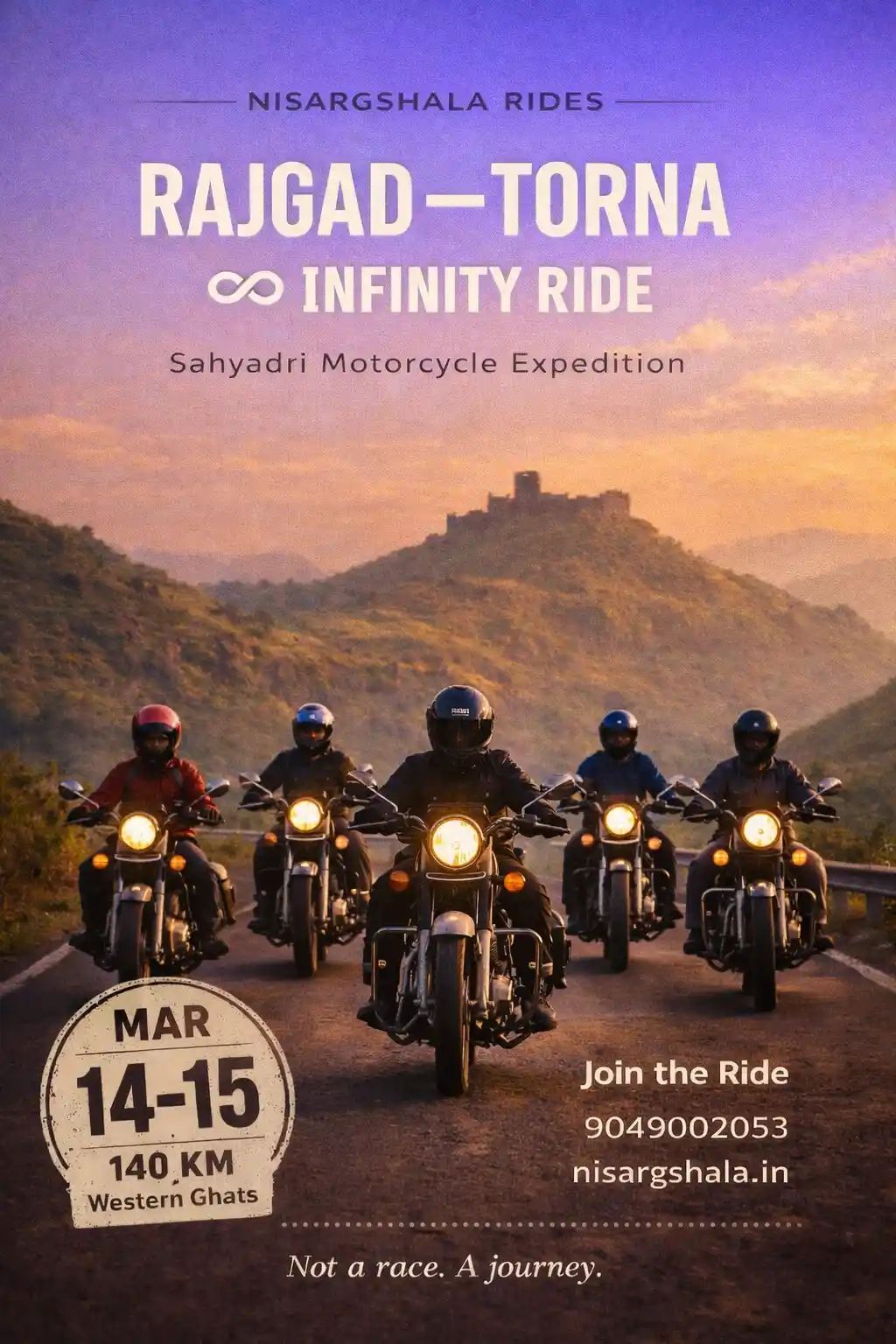 Motorbike ride through Sahyadri