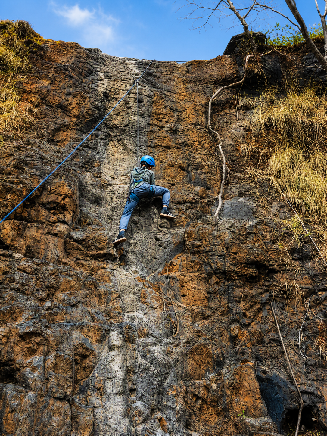 Adventure challenges at Nisargshala