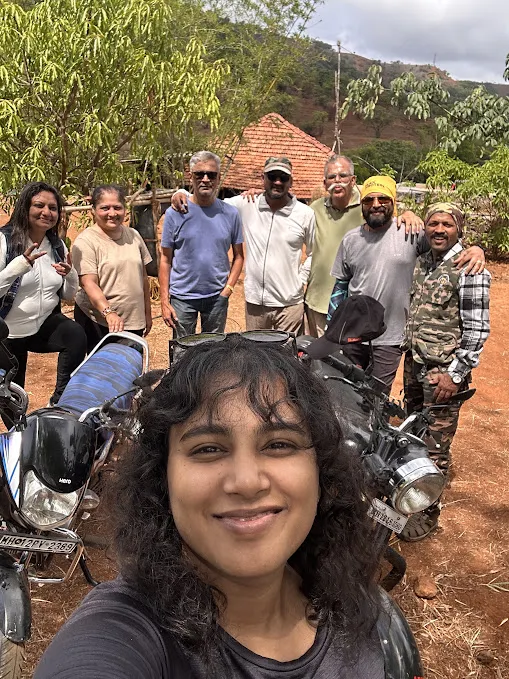 Treasure Hunt bike ride at Nisargshala
