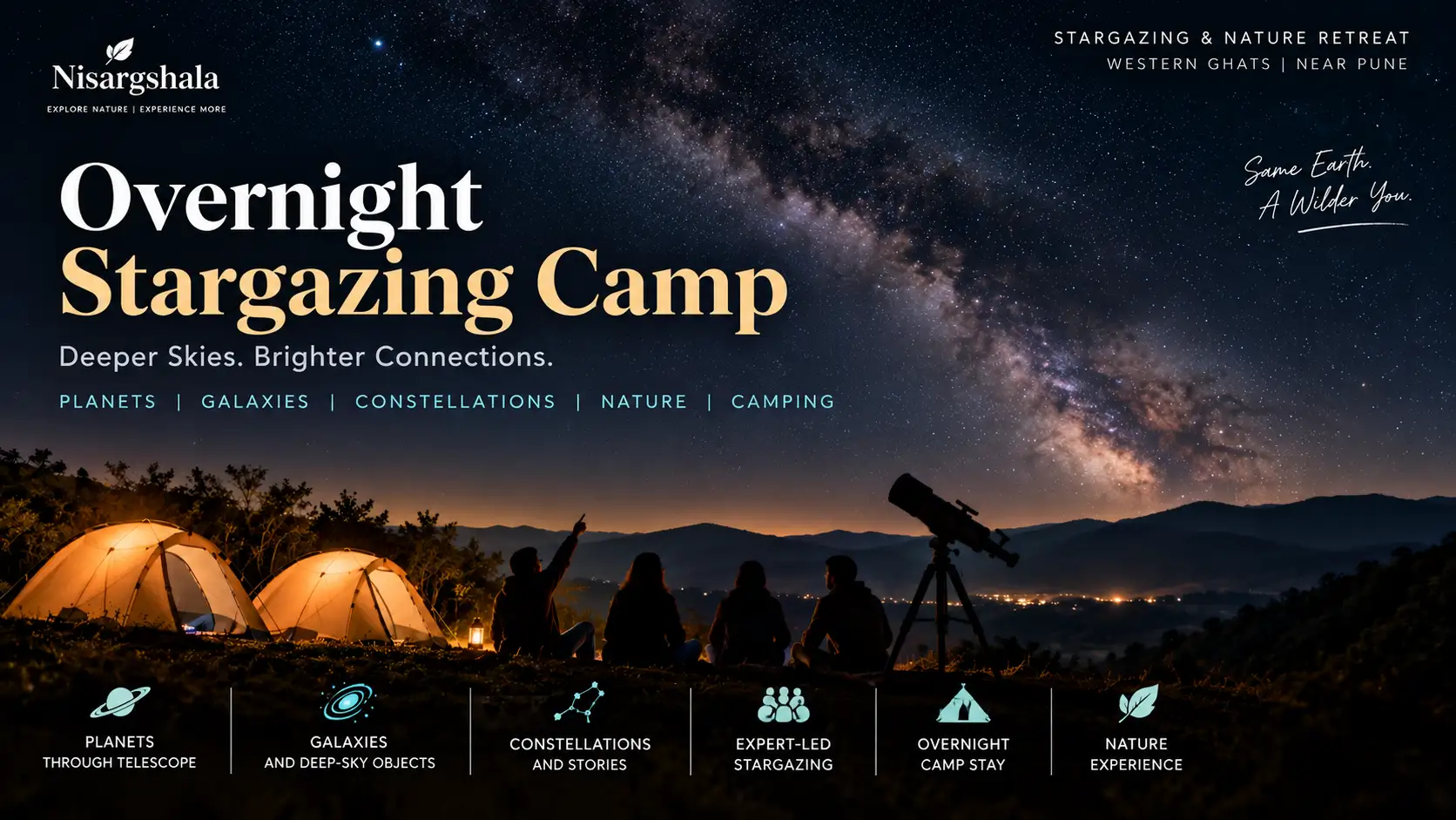 Saturn Vs Jupiter – An Overnight Stargazing Camp