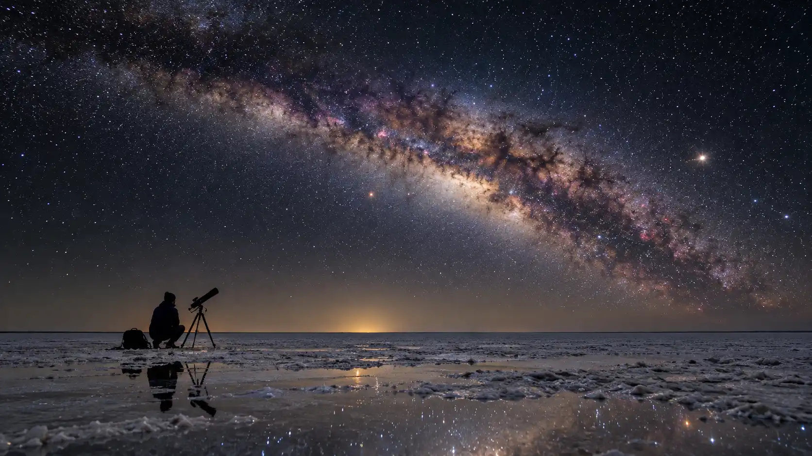 Night sky over the Rann of Kutch