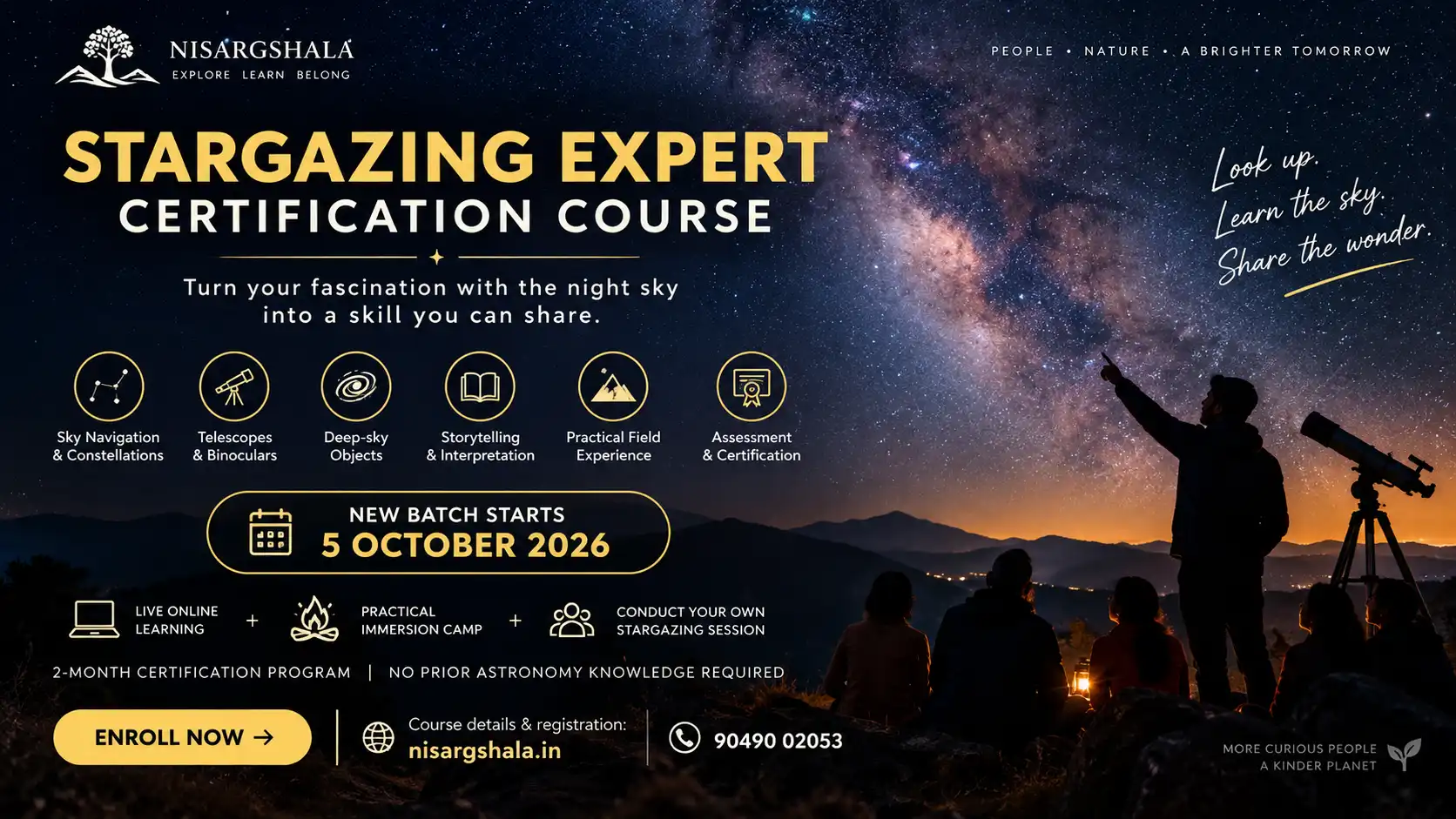 Stargazing Expert Certification Course — October 2026 Batch